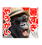 サングラスしたゴリラの夏【関西弁】（個別スタンプ：8）
