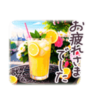 でか文字 敬語 フランス✿大人上品スイーツ（個別スタンプ：6）
