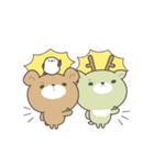 文字なしで毎日使える＊くまころフレンズ（個別スタンプ：3）