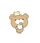 文字なしで毎日使える＊くまころフレンズ（個別スタンプ：8）