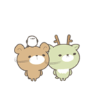 文字なしで毎日使える＊くまころフレンズ（個別スタンプ：15）