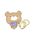 文字なしで毎日使える＊くまころフレンズ（個別スタンプ：19）