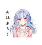 泣き虫女子の涙腺崩壊（個別スタンプ：2）