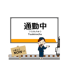 東西線in仙台地下鉄の毎日使う動く電車（個別スタンプ：14）