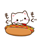 小さい白ねこ☆かわいい吹き出し（個別スタンプ：9）