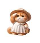 旅行服を着た子猫（NT） v.2（個別スタンプ：2）