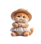 旅行服を着た子猫（NT） v.2（個別スタンプ：3）