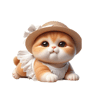 旅行服を着た子猫（NT） v.2（個別スタンプ：4）