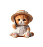 旅行服を着た子猫（NT） v.2（個別スタンプ：14）