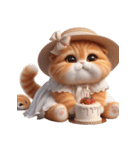 旅行服を着た子猫（NT） v.2（個別スタンプ：18）