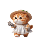 旅行服を着た子猫（NT） v.2（個別スタンプ：22）
