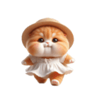 旅行服を着た子猫（NT） v.2（個別スタンプ：24）