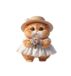 旅行服を着た子猫（NT） v.2（個別スタンプ：30）