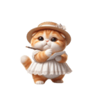 旅行服を着た子猫（NT） v.2（個別スタンプ：34）