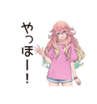 朝弱女子の遅刻バトル★（個別スタンプ：3）