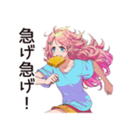 朝弱女子の遅刻バトル★（個別スタンプ：13）