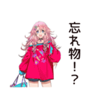 朝弱女子の遅刻バトル★（個別スタンプ：14）