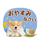 大人可愛い癒しコーギーの梅雨の敬語（個別スタンプ：20）