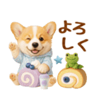大人可愛い癒しコーギーの梅雨の敬語（個別スタンプ：26）