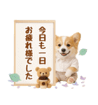 大人可愛い癒しコーギーの梅雨の敬語（個別スタンプ：28）