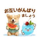 大人可愛い癒しコーギーの梅雨の敬語（個別スタンプ：30）