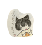 ボーイッシュな猫耳のわらびとひめ（個別スタンプ：8）