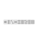 普通に読める使えるギャル文字(麻雀ver)（個別スタンプ：23）