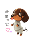 可愛いダックスフンド達（個別スタンプ：5）