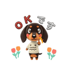 可愛いダックスフンド達（個別スタンプ：11）