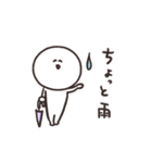 biepo 雨だよー！しろまーるのスタンプ（個別スタンプ：8）