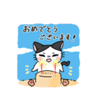 福を呼ぶ！！かぎしっぽねこ大ちゃんの夏（個別スタンプ：16）