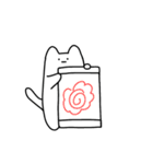 本ネはコの姿。(使いやすい/日常)（個別スタンプ：12）