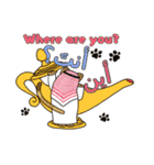 ムスリム猫と魔法のランプ（アラビア語）（個別スタンプ：17）