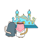 ムスリム猫と魔法のランプ（アラビア語）（個別スタンプ：37）
