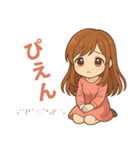 ゆるっとかわいい女の子スタンプ♪（個別スタンプ：3）
