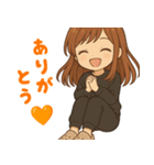 ゆるっとかわいい女の子スタンプ♪（個別スタンプ：8）