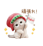 かわいいスイカ帽ねこ 使える 状況＆日常（個別スタンプ：21）