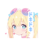 ラブリーサマーガールスタンプ（個別スタンプ：5）