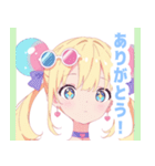 ラブリーサマーガールスタンプ（個別スタンプ：12）