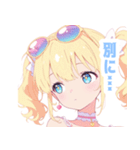 ラブリーサマーガールスタンプ（個別スタンプ：13）