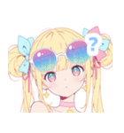 ラブリーサマーガールスタンプ（個別スタンプ：25）