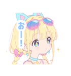 ラブリーサマーガールスタンプ（個別スタンプ：36）