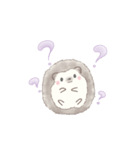 ハリネズミと推し活*紫（個別スタンプ：6）