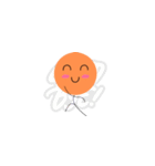 情熱的なオレンジ色の小さな男（個別スタンプ：25）