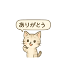 おしゃれ子猫のやさしいスタンプ（個別スタンプ：1）