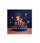 動く！お祝い誕生日ケーキ(25～48才用)（個別スタンプ：2）