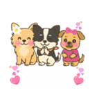 仲良しチワワんずのhappyスタンプ（個別スタンプ：7）