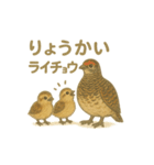 大町市のライチョウさんファミリー2025（個別スタンプ：1）