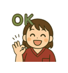 看護師の宮田さん（個別スタンプ：1）