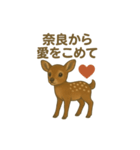 奈良公園のシカさんファミリー2025（個別スタンプ：4）